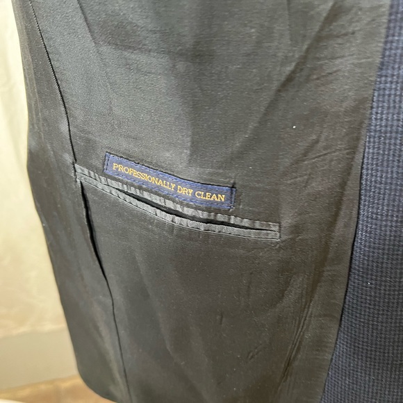 TOMMY HILFIGER MENS SPORTS BLAZER SIZE 43L TWO BUTTON FRONT. - Picture 9 of 11